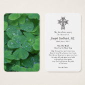 Gebed Kaarten | Shamrock 2 Visitekaartje (Voorkant /achterkant)