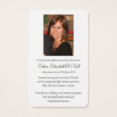 Gebed Kaarten | Sint-Augustinus 3 Visitekaartje (Achterkant)