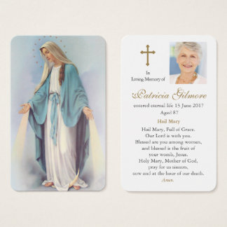 Gebed Kaarten | Stralende Maria Visitekaartje