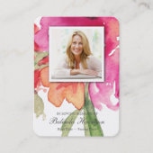 Gebed Kaarten | Waterverf Florals Maxi Visitekaartje (Voorkant)