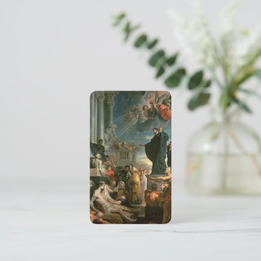 Gebed Kaarten | Wonderen St Francis Xavier Visitekaartje (Staand voorkant)