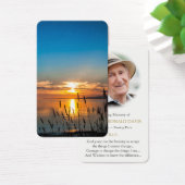 Gebed Kaarten | Zonsondergang riet Visitekaartje (Bureau)