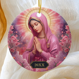 Gebed Maagd Maria Kerst Ornamenten