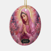 Gebed Maagd Maria Kerst Ornamenten (Rechts)