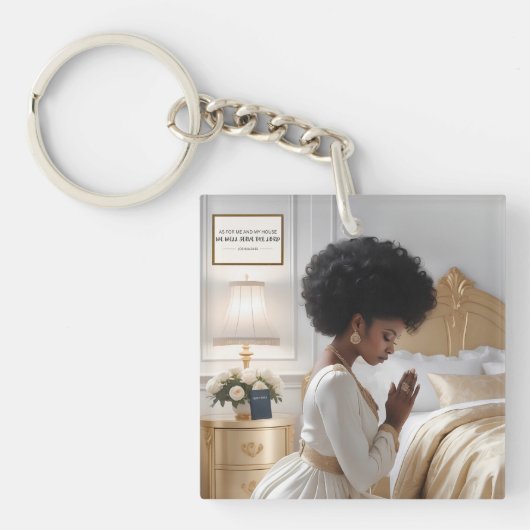 Gebed moeder acryl sleutelhanger (voorkant)