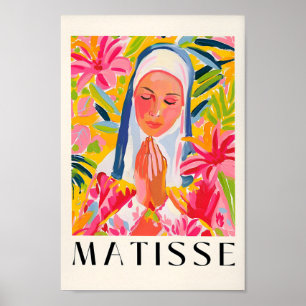 Gebed non muurkunst, Christelijke kunst print, Hen Poster