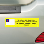Gebed om het communisme te beëindigen bumpersticker (Op auto)