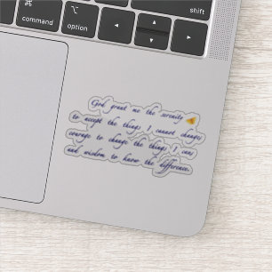gebed om sereniteit sticker
