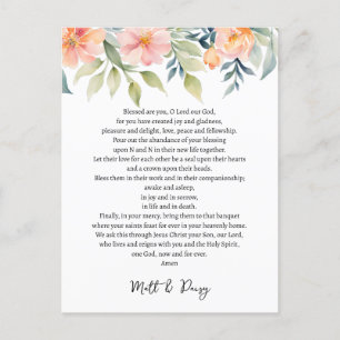 Gebed op je trouwdag briefkaart