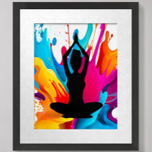 Gebed Pose Yoga vrouw rommelig broodje Spirituele