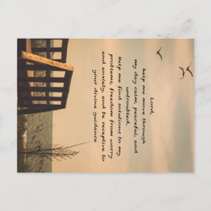 Gebed Sereniteit Vredesbegeleiding Zonnig Zeegezic Briefkaart