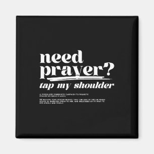 Gebed Tik op mijn schouder Gebed Tik op mijn schoe Magneet