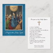 Gebed tot de Heilige Geest Gezegend Maagd Heilige  Visitekaartje (Voorkant / Achterkant)