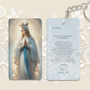 Gebed tot de Maagd Maria voor Verzorgers Sleutelhanger