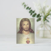 Gebed tot het Heilig Hart van de Kaart Visitekaartje (Staand voorkant)