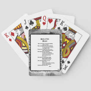 Gebed van de Levensweg Pokerkaarten