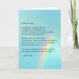 Gebed van een dier - Regenboog - Kaart
