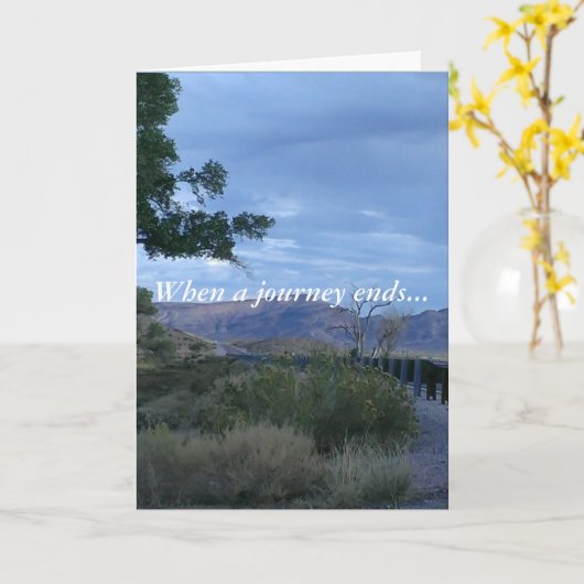 Gebed van een dier - wanneer een reis eindigt - kaart (Gele Bloem)