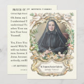 Gebed van H. Moeder Cabrini Kaart (Voorkant / Achterkant)