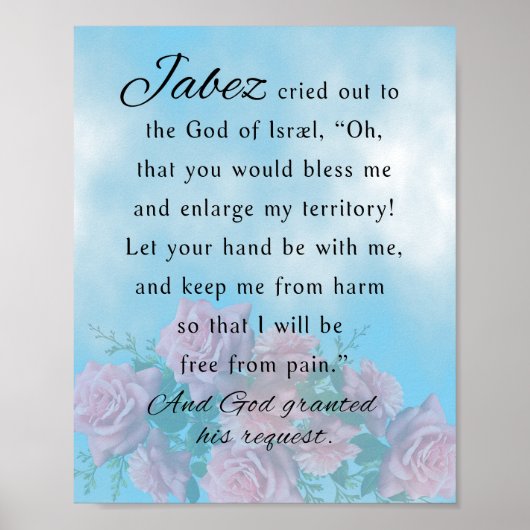 Gebed van Jabez Poster (Voorkant)