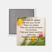 Gebed van Jabez Tulip Magnet Magneet (Voorkant / Achterkant)