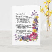 Gebed van St. Francis Kaart (Gele Bloem)