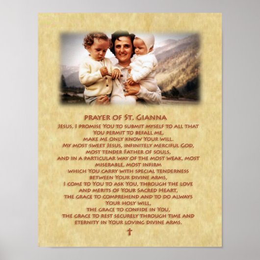 Gebed van St. Gianna Molla Poster (Voorkant)