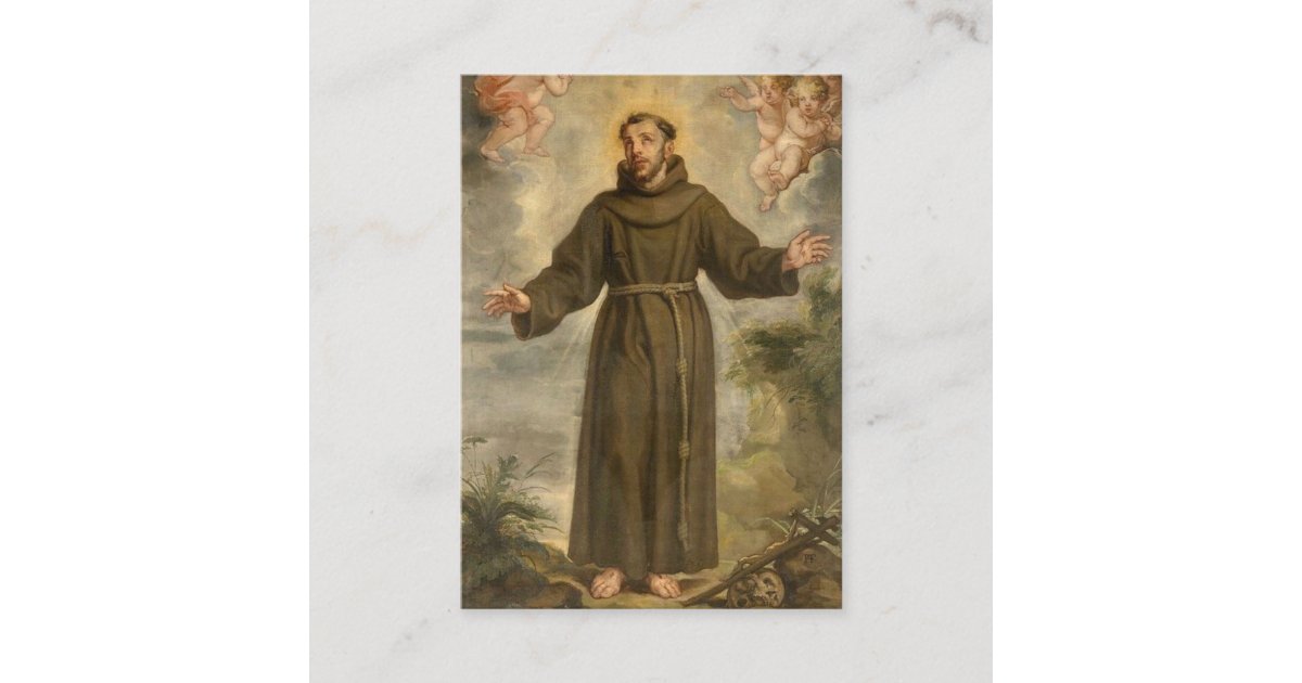 Gebed van St. Heilig Francis van Assisi Visitekaartje | Zazzle.be