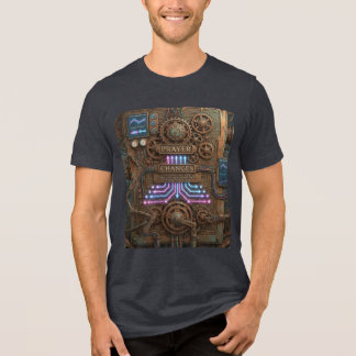 Gebed verandert – Futuristische Steampunk Machine Tri-Blend Shirt