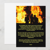 Gebed voor brandweerlieden Kaart (Voorkant / Achterkant)