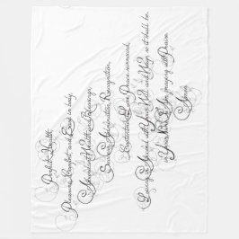 Gebed voor gezondheid en veroudering fleece deken