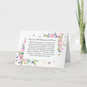 Gebed voor kind gediagnosticeerd met kanker kaart (Voorkant)