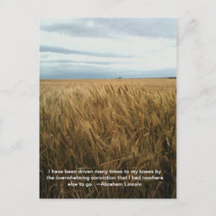 gebed voor tarwevelden briefkaart