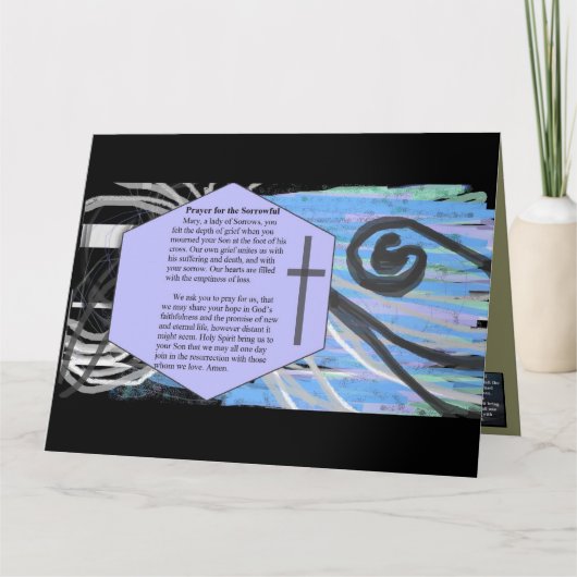Gebed voor Treurig Kaart (Voorkant)