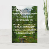 gebed voor vrede kaart (Voorkant)