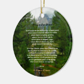 gebed voor vrede keramisch ornament (Links)