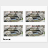 gebed voor vrede rechthoekige sticker (Vel)