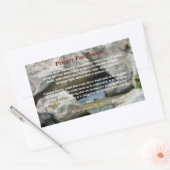 gebed voor vrede rechthoekige sticker (Envelop)