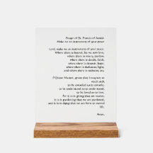 Gebed voor vrede van Sint-Franciscus van Assisi