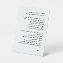 Gebed voor vrede van Sint-Franciscus van Assisi