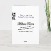 Gebeden - blauwe hortensia - elke gelegenheid aanp kaart (Achterkant)