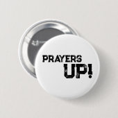 Gebeden omhoog - Button White (Voorkant /achterkant)