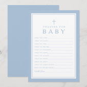 Gebeden voor babydoop advieskaart (Voorkant / Achterkant)
