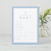Gebeden voor babydoop advieskaart (Staand voorkant)