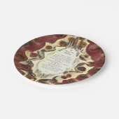 gebeden voor de helling papieren bordje (Gekanteld)