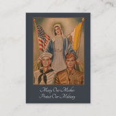 gebeden voor de militairen visitekaartje (Voorkant)