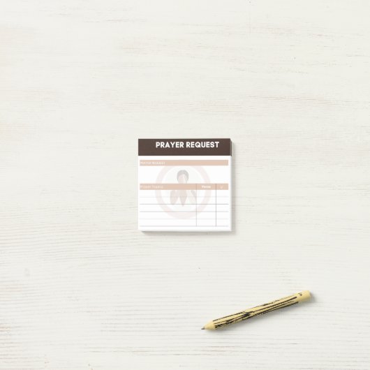 Gebedsaanvraag Post-it Note (Op bureau)