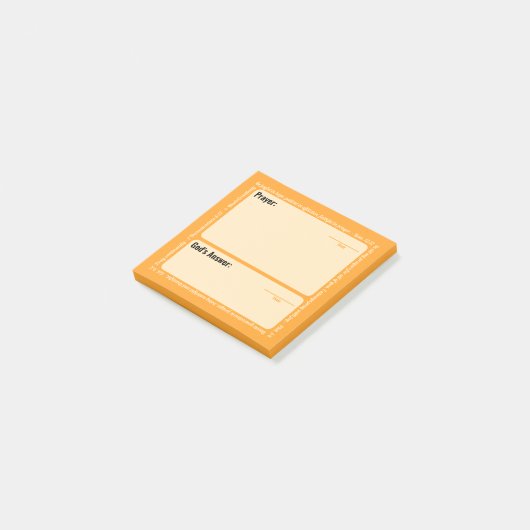 Gebedsbriefjes (Sinaasappel) Post-it® Notes (Schuin)