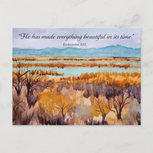 Gebedskaart Herfst Woestijn Schrift Ecclesiastes Briefkaart