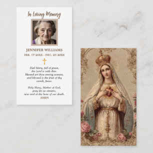 Gebedskaarten Heilig Hart Maria Oude Groet Visitekaartje